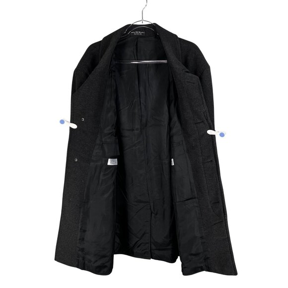 Gianfranco Ruffini Italy Mens 44 Cashmere Charcoal Gray Coat Soft Quiet Luxury - Picture 3 of 15